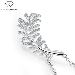Bridal Wedding Fancy White Cz Stone Leaf Jewelry Necklace Set