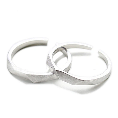 Adjustable Geometric Design Minimalist Expandable Wedding Ring Free Sample