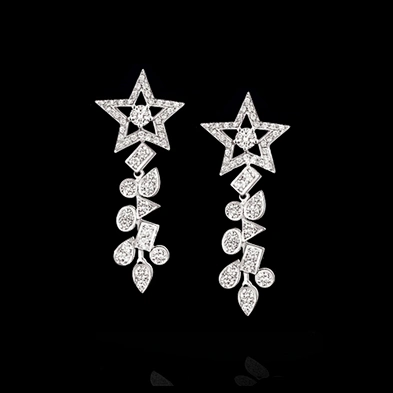 Unique design star cz new hot high quality ear ring