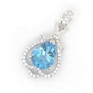 Personalized Heart Charm, Crystal Magic Heart Tact Necklace Pendant, 925 Sterling Silver Pendant Heart Magic Wand Charm