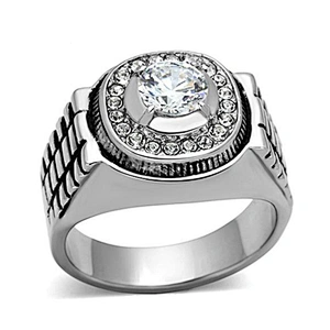 Personalized stone customized ring stainless steel jewelry