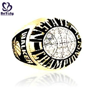 Gold plated enamel multi stone zircon ring for men