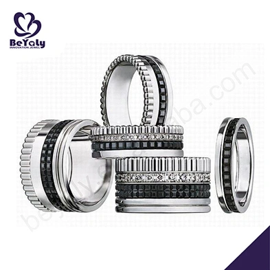 Gold color silver ring and bangle set women accessories