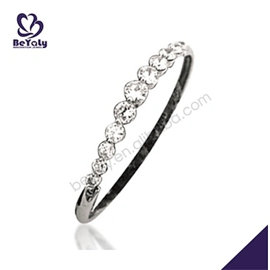 Refined cz inlaid best price bangkok silver bracelets