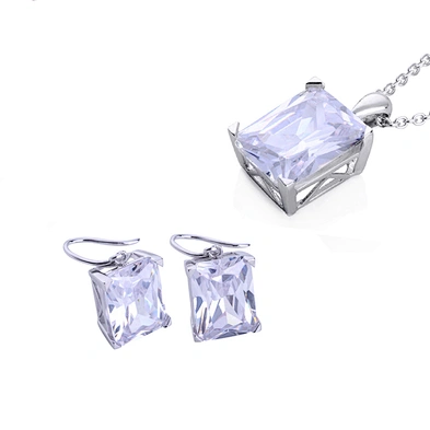 Brilliant silver fashion fine silver jewelry set 925