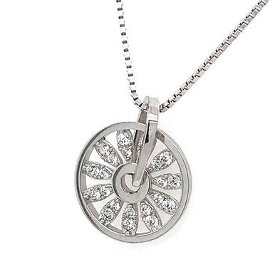 Delicate Zircon Wheel Shape Disc Online Wholesale Mom Necklace Personalized