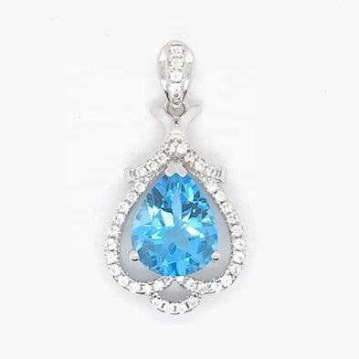 Personalized Heart Charm, Crystal Magic Heart Tact Necklace Pendant, 925 Sterling Silver Pendant Heart Magic Wand Charm