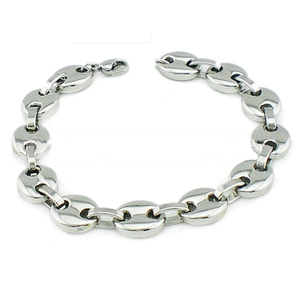 Gold plated stainless steel chain buckle bulk bangles
