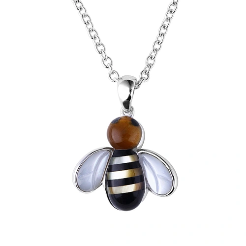 Oem jewelry manufacturer, sea shell necklace luxury bee jewelry 2018