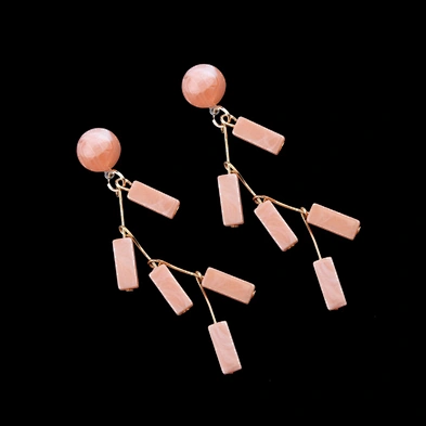 Chinese 2018 fashion guangzhou big earring part cellulose acetate jewelry