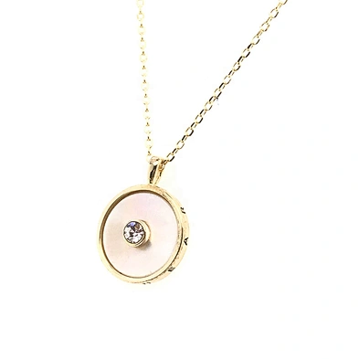 Wholesale Gold Plated Round Shape Silver 925 Jewelry Disc Necklace
