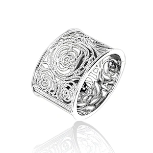 Esthetical flower 925 sterling silver bracelet made in italy
