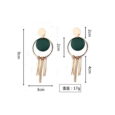 Fashion Cheap Geometric Design Gold Plated Jewelry Minimalist Earrings