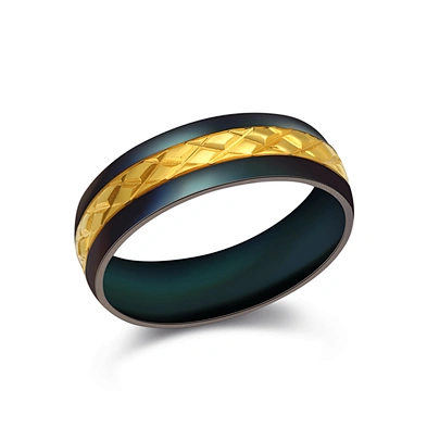 Gay Men Promise Jewellery Gold Design Black Titanium Ring Price