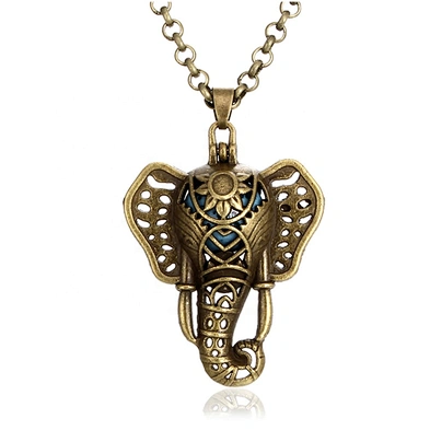 Volcanic oil incense pendant necklace new ethnic style elephant collar neckless jewelry