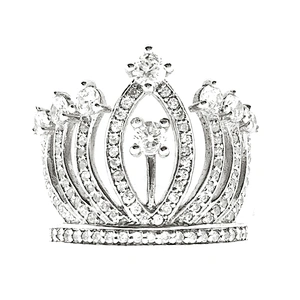 Queen Princess Tiara Crown Ring Gold Plating, Promise Rings Jewellery Rings For Female