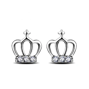 Online Wholesaler Handmade Party 5925 Italy Silver Jewelry Crown Earring