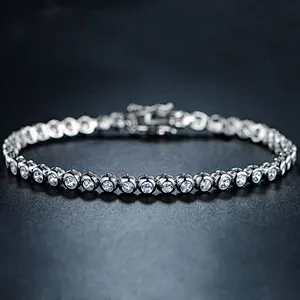 Beauty girls aaa cz silver bracelets souvenir for party