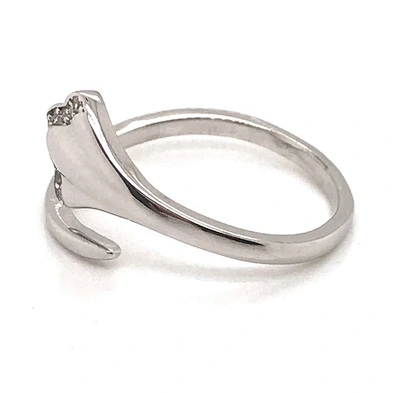 925 cz Sterling Silver White Gold Italian Ring For Men
