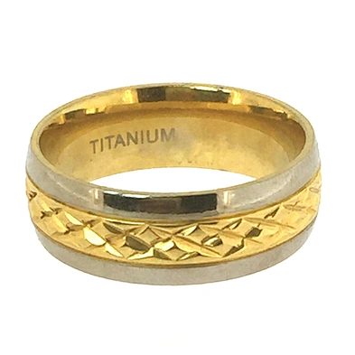 Beauty women wear cool yellow real gold 18k ring
