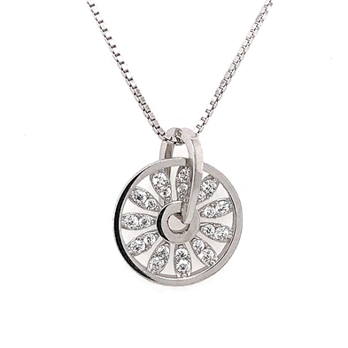 Delicate Zircon Wheel Shape Disc Online Wholesale Mom Necklace Personalized