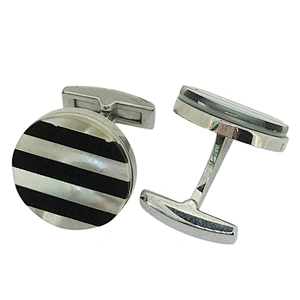 Luxury Oem Logo Metal Stainless Steel Brass Silver Cufflink Shirts