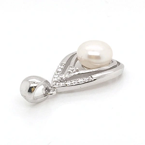 Nice Girls Silver Chain Pearl Waterdrop Cage Designs Pendant Personal