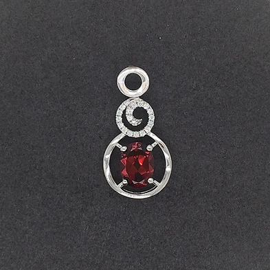 Bubble Gum Bead Red Coral Necklace, Red Tourmaline Necklace, Swirled Charm Red Stone Silver Bubble Necklace