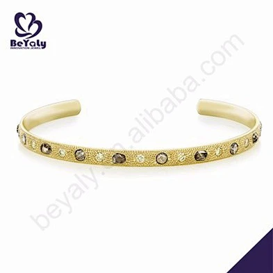 Dazzling cubic zircon gold bracelet designs men