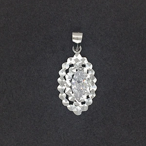 Unique Silver Special Silkworm Shape Distinct Unisex Alphabet Pendant Pendant
