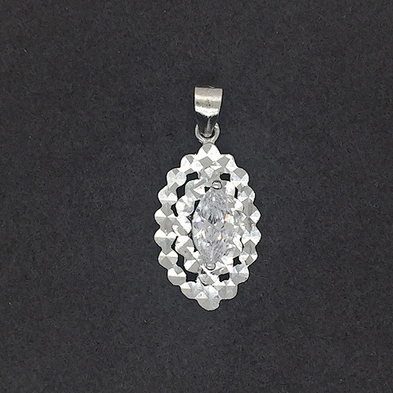 Unique Silver Special Silkworm Shape Distinct Unisex Alphabet Pendant Pendant