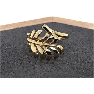 Gold plated shiny wholesale silver ring without stone