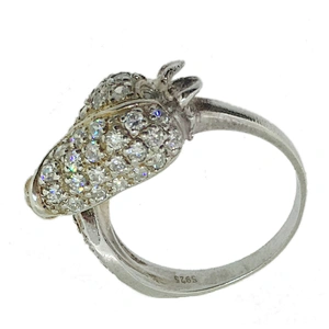 Flower shape customized engraving finger golden plated rings