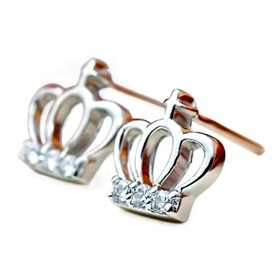 Online Wholesaler Handmade Party 5925 Italy Silver Jewelry Crown Earring