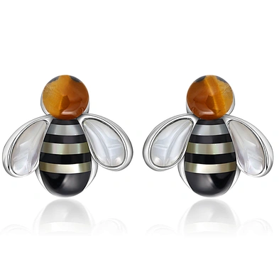 High Quality Tortoise Shell Earring, Fashion Little Bee Stud Earring