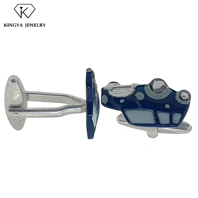 Custom design enamel car shape novelty cufflink