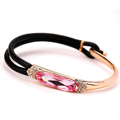 Wholesale Gold Woven With String Bangle Friendship Mens Diamonds Bracelet Jewelry Silver