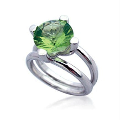 Graceful silver fashion jewelry indian emerald rings