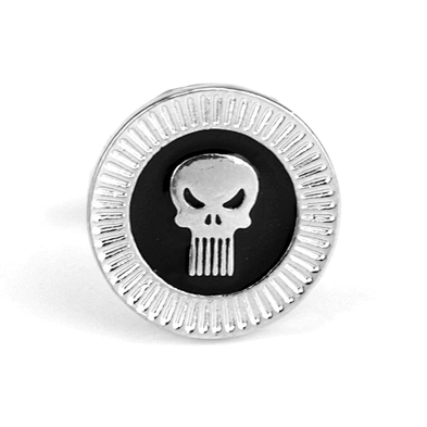 Wholesale men's accessory silver color skull cufflinks