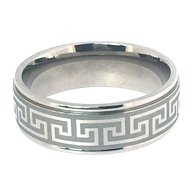 Smart cheap engraved hebrew stainless steel spinner rings