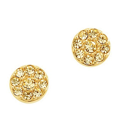 Graceful beauty round stone silver studs earrings