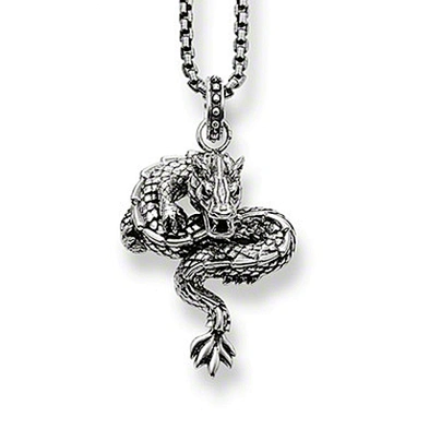 Classic custom snake design silver pendant price