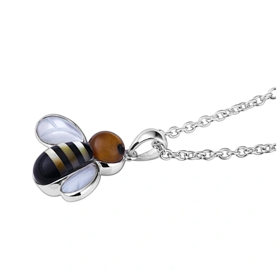Mother Of Pearl Pendant Necklace Jewelry Shell, Sterling Silver Opal Pendant Honey Bee
