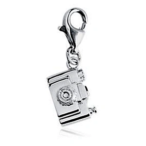 Exquisite silver custom shape camera locket pendant necklace