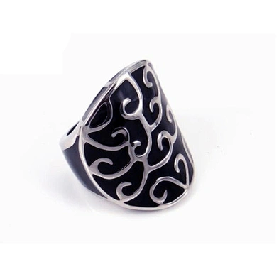 Italian enamel jewelry women's 3161 stainless steel metal panther ring