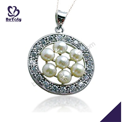 Custom design silver pearl bead landing charms