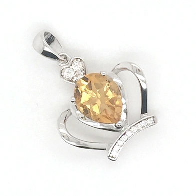 Yellow Teardrop Necklace Crown Jewelry, 925 Sterling Silver King Crown Charm Pendant Bulk, Queen Teardrop Charm Crown Pendant