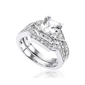 Brilliant female cubic zirconia engagement rings online