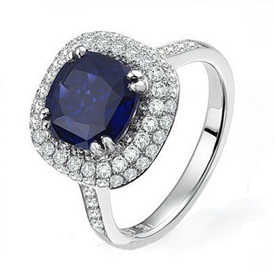 Cheap blue stone silver fashion jewelry wholesale