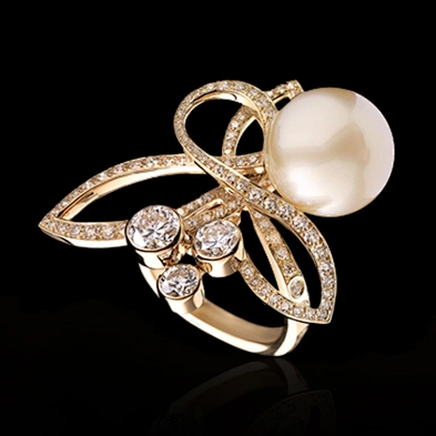 High end pearl decor hot sale 925 sterling silver ring wholesale